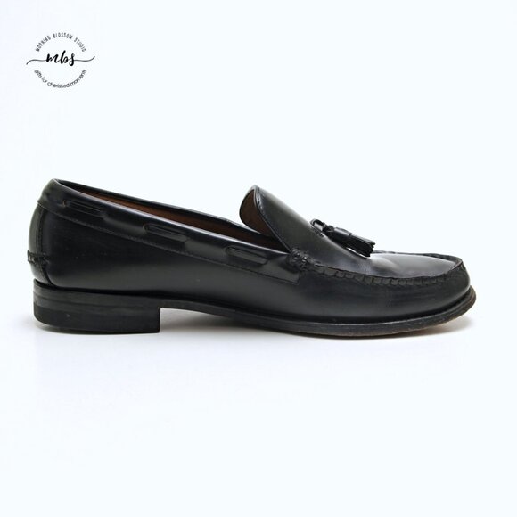 Regal Patent Leather Tassel Loafers in Black Men‎ Size 8.5 Wide main image 4